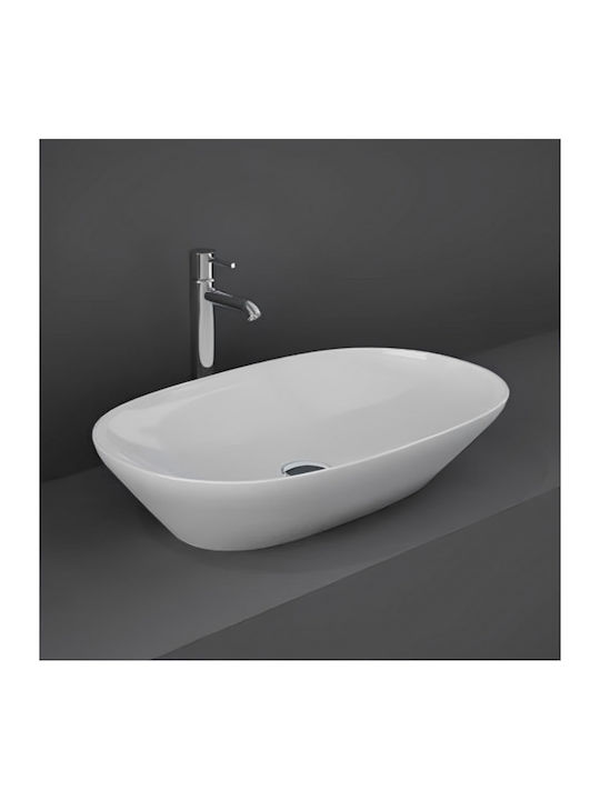 Rak Ceramics Variant Επικαθήμενος Νιπτήρας Πορσελάνης 60x36cm Λευκός