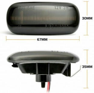 Φλας Led για Audi A2 / A3 / A4 / A6 / A8 / TT / S4 / RS4 / S6 / RS6 Citroen C5 2τμχ