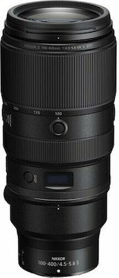 Nikon Full Frame Camera Lens Nikkor Z 100-400mm f/4.5-5.6 VR S Super Telephoto for Nikon Z Mount Black