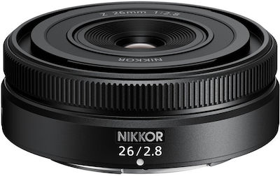 Nikon Full Frame Φωτογραφικός Φακός Nikkor Z 26mm f/2.8 Pancake για Nikon Z Mount Black