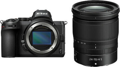 Nikon Mirrorless Φωτογραφική Μηχανή Z5 Full Frame Kit (Z 24-70mm F4 S) Black