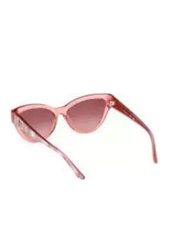 Guess Women Sunglasses with Black Horn-Rimmed Frame and Pink Gradient Lens GU00112 72T