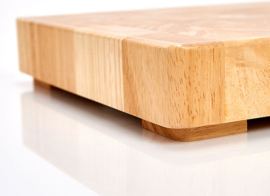 Zeller Rectangular Wooden Chopping Board Beige 42x27cm