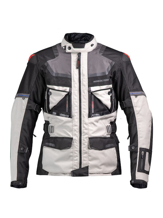 Nordcode Adventure Evo 24 Herren Motorradjacke 4 Jahreszeiten Wasserdicht Gray