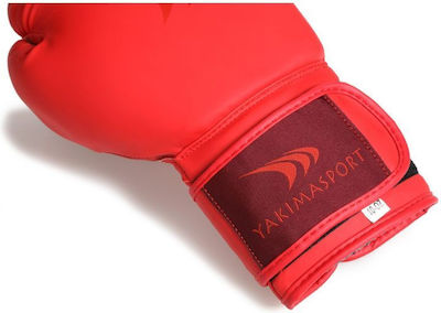 Yakimasport Mars Boxhandschuhe aus Kunstleder Rot