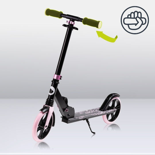 Lionelo Παιδικό Πατίνι Αναδιπλούμενο Luca Δίτροχο Black Carbon Pink