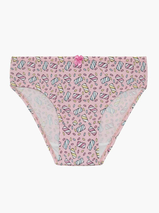 Minerva Candies Kids' Set with Briefs Pink-yellow-l.green 3pcs