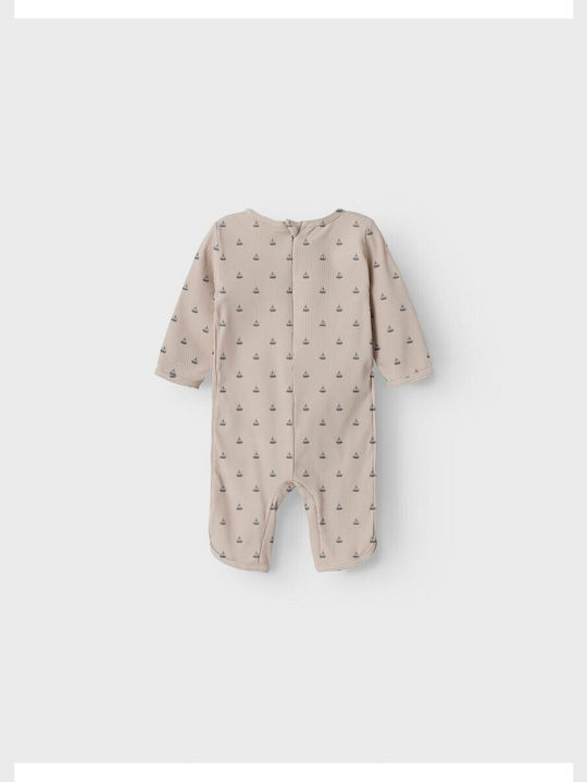 Lil' Atelier Îmbrăcăminte de Înot pentru Copii Costum Întreg cu Mâneci Lungi Beige