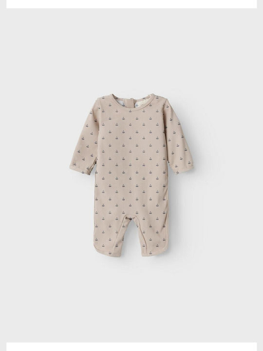 Lil' Atelier Îmbrăcăminte de Înot pentru Copii Costum Întreg cu Mâneci Lungi Beige