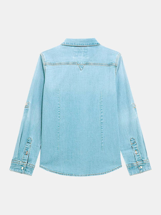 Guess Kids Denim Shirt Blue