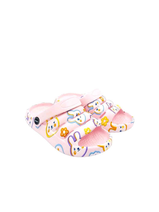 Jomix Kids' Slides Pink Κουνελάκια