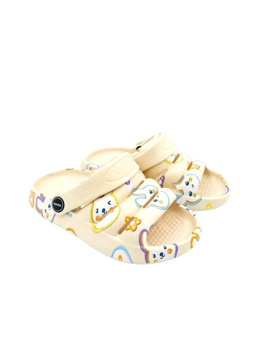 Jomix Kids' Slides Beige Κουνελάκια