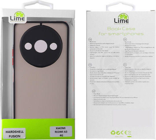 Lime Back Cover Plastic / Silicone Black (Xiaomi Redmi A3)