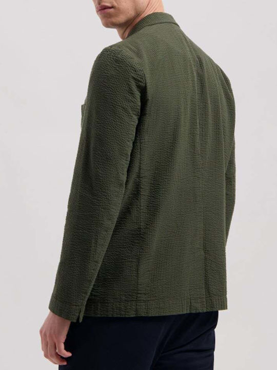 Dstrezzed Men's Suit Jacket Army Green