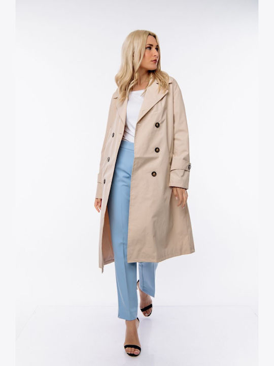 Damen beige Trenchcoat