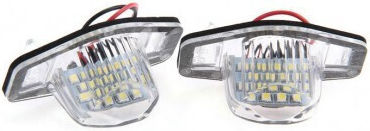 Kennzeichenbeleuchtungen LED für Honda CR-V (Compact Recreational Vehicle) / DE-V / Jazz / Odyssee 2Stück