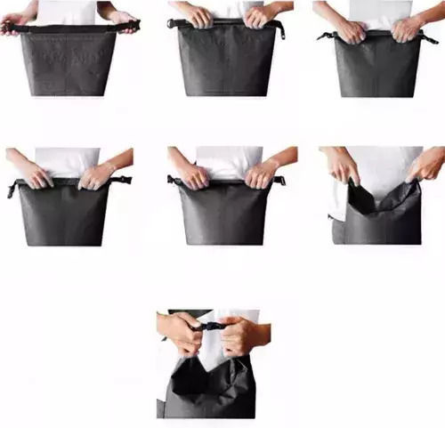 Trizand Sac etanș de umăr / de mână 10lt Negru