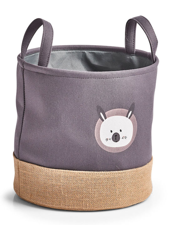 Zeller Storage Basket Fabric Gray 30x30x29cm 1pcs