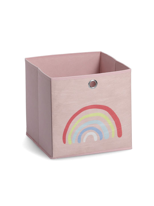 Spitishop Children's Folding Storage Box made of Fabric Pink 28x28x28cm 1pcs