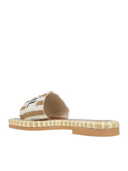 123_24 Soleil Soleil Sandalen De Siena Gold Leder
