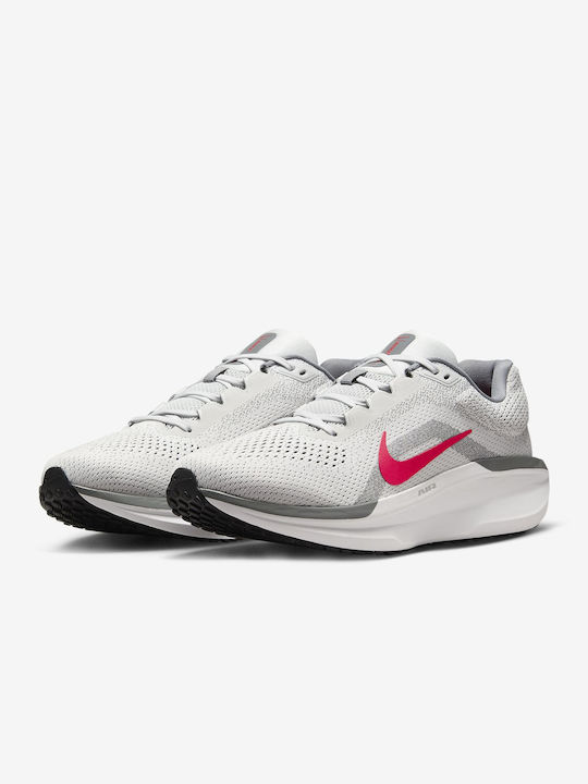 Nike Winflo 11 Sportschuhe Laufen Photon Dust / Smoke Grey / Light Smoke Grey / Fire Red