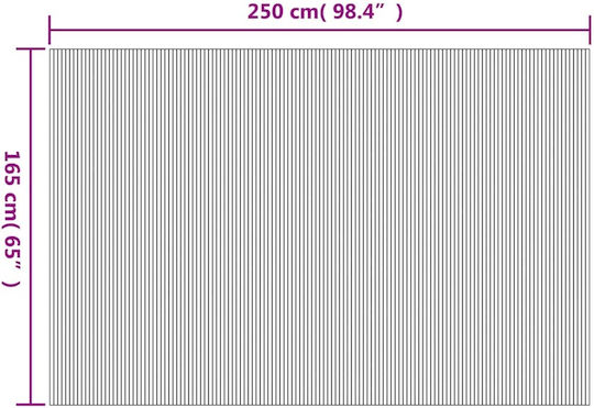 vidaXL Dekorativer Raumteiler aus Bambus 165x250cm