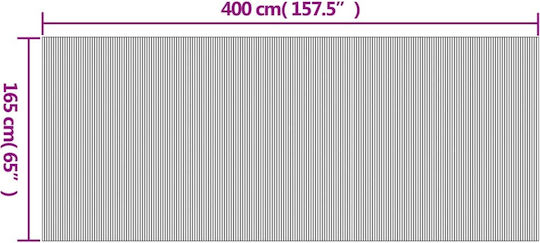 vidaXL Decorative Room Divider made of Bamboo 165x165cm