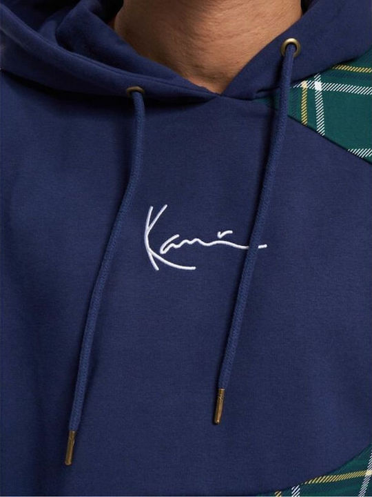 Signature Суитшърт с Качулка Тъмносин