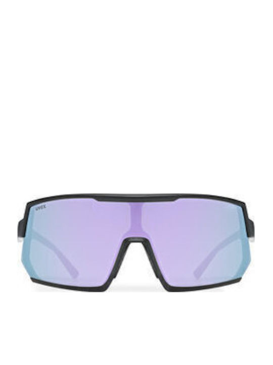 Uvex Sportstyle 235 Unisex Sunglasses with Black Plastic Frame and Multicolour Mirror Lens 5330032016