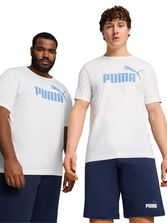 Puma T-shirt Bărbătesc cu Mânecă Scurtă Alb