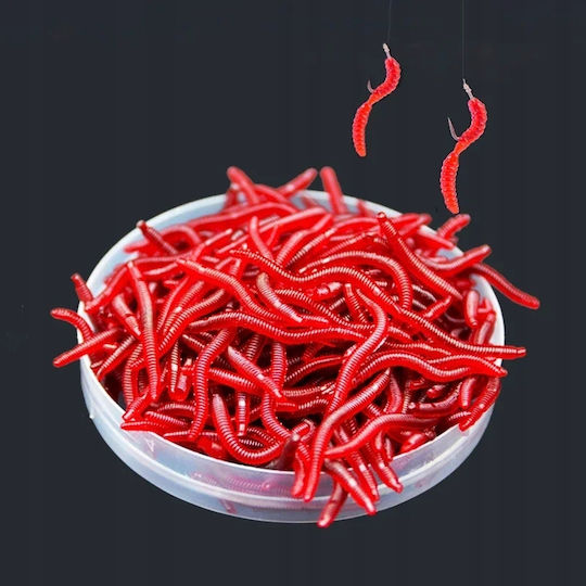 Künstlicher Köder 3.5cm Red Set 100Stück