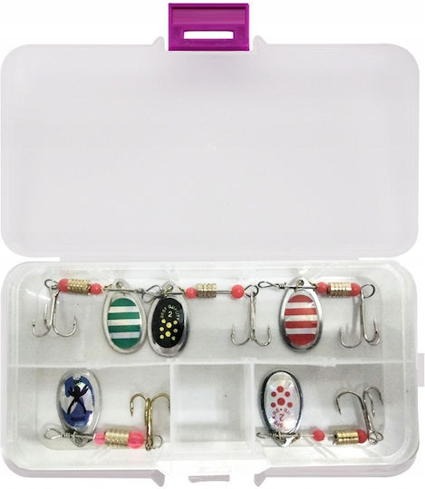 Künstliche Köder Löffel 6cm/3g Grau Set 16Stück