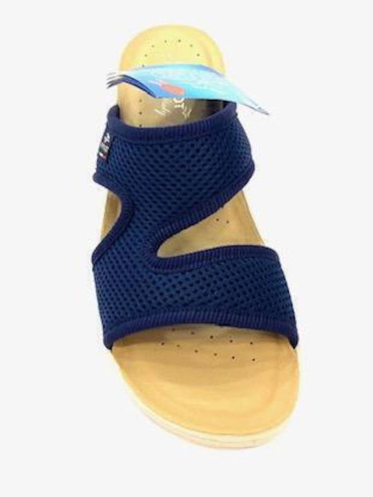 Damenplattformen Blau