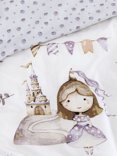 Nima Kinderbettlaken Set Einzeln Princess 170cm