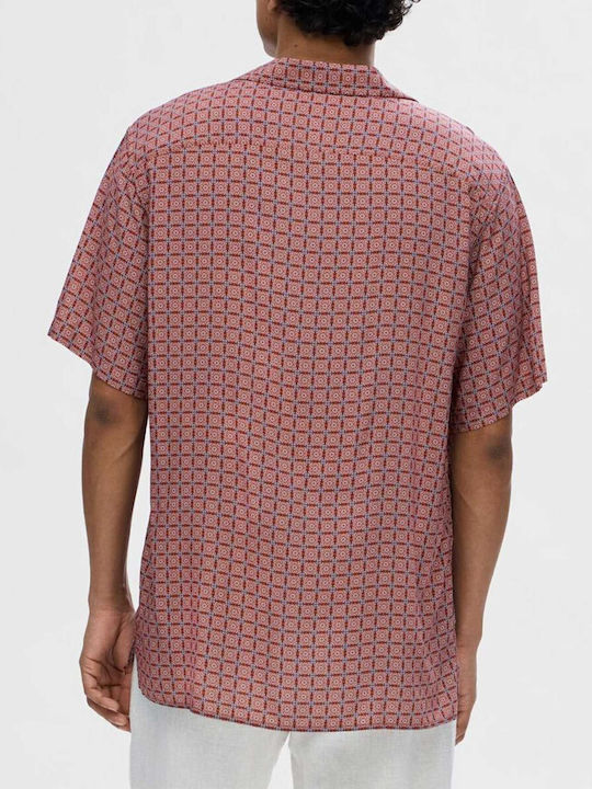 Selected Men's Shirt Short Sleeve Pink