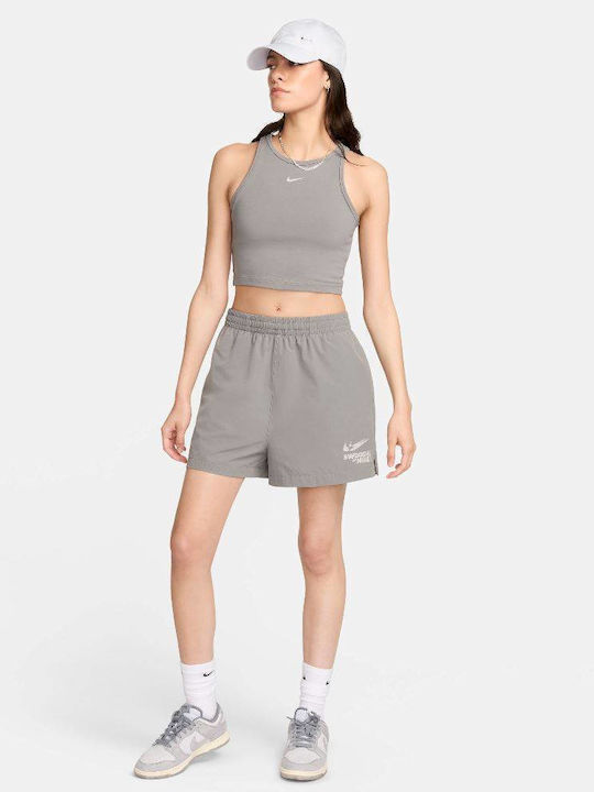 Sportswear Women's Athletic Blouse Sleeveless Gray