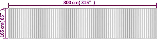vidaXL Decorative Room Divider made of Bamboo 165x165cm