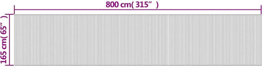 vidaXL Decorative Room Divider made of Bamboo 165x165cm