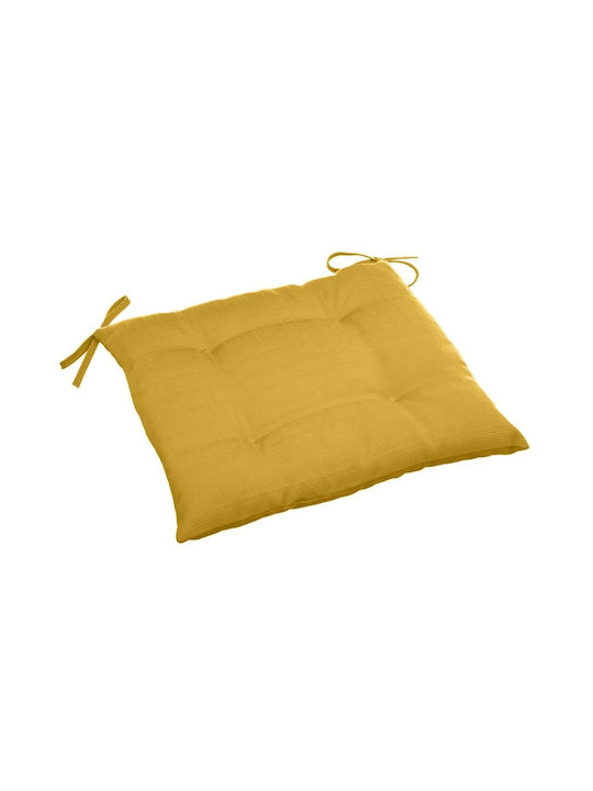 Mustard Αδιάβροχο Μαξιλάρι Καρέκλας Κήπου Mustard Yellow 40x40εκ.