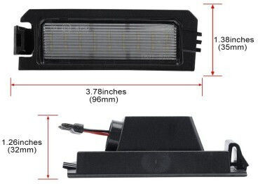 Hyundai Φώτα Πινακίδας Led για Hyundai Elantra / Sonata / Veloster 2τμχ