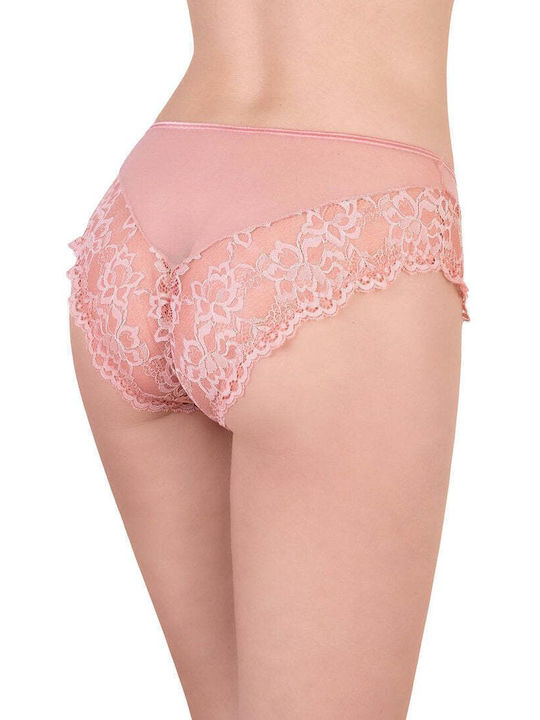 Milena by Paris Cotton High-waisted Women's Slip with Lace Somon