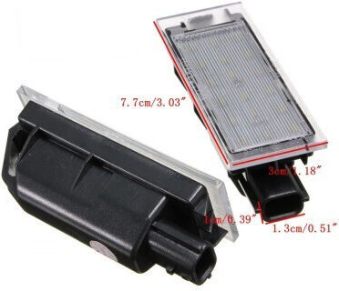 License Plate Lights Led for Renault Rapid Chevrolet Lumina 50000 2pcs