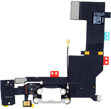 Apple Кабел с Порт за зареждане в Бял цвят за IPHONE 5S
