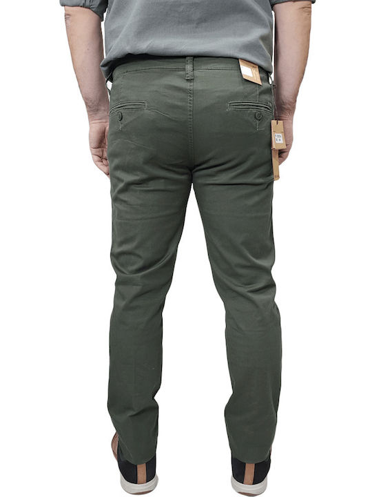 Hose Chino in Schlanker Passform khaki