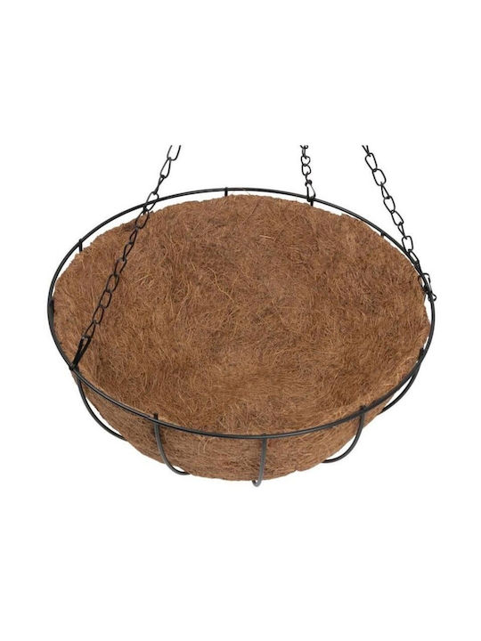 Hängend Übertopf Metall Braun 25x25x13εκ.
