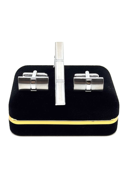 Lgtc-set Χκ 22 Set Cufflinks Tie Clips Legend Accessories Silver Color