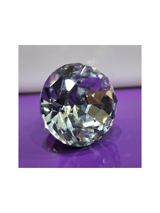ACM Knob Furniture made of Metallic & Zamak & Crystal Nickel matt 30mm (Center Distance 30mm) 11851 1pcs