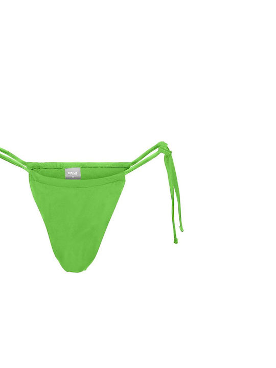 Only Bikini Slip with Ties Green