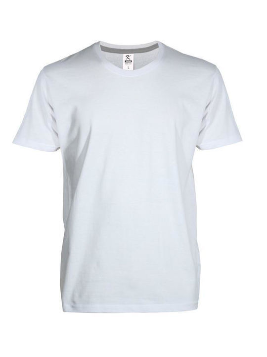 Kprime Men's Short Sleeve Promotional T-Shirt White