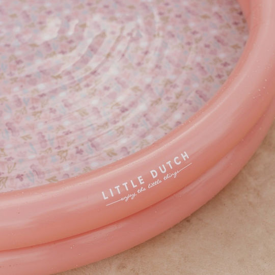 Little Dutch Ocean Dreams Children's Round Inflatable PVC Swimming Pool Pink